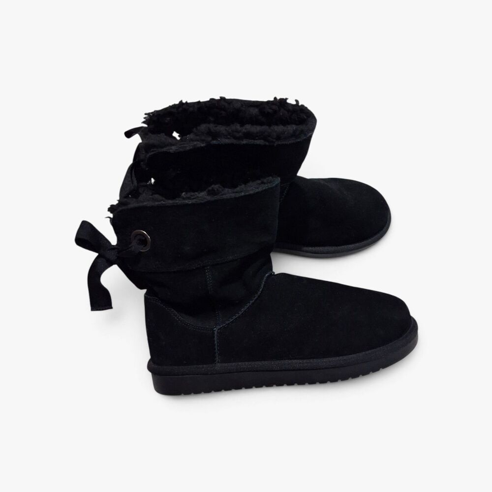 Koolaburra by UGG Girls Black Short Boots Size 4 SN 1108611